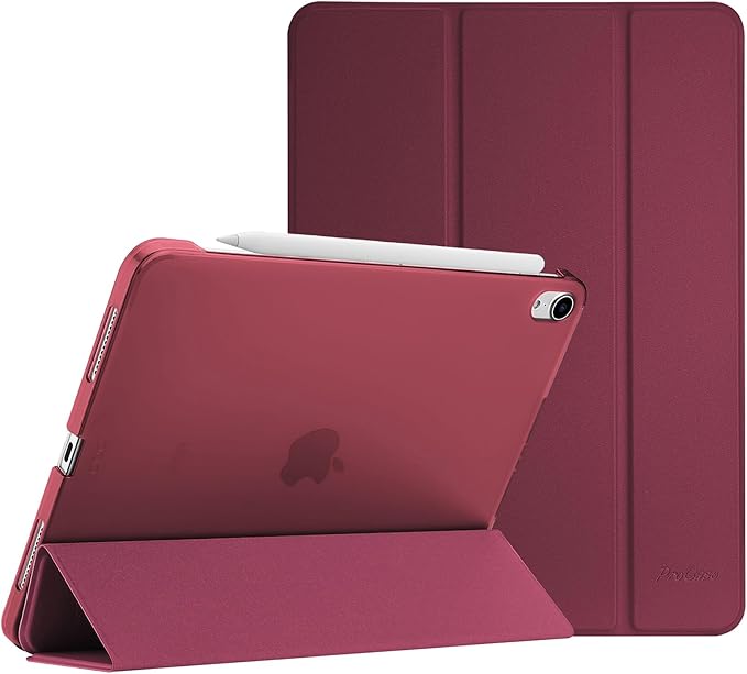 ProCase Smart Case for iPad Air 11 inch M2 2024 Air 6th 10.9 Air 5th 2022Air 4th 2020, Protective Cover for iPad Air 6 5 4 Generation -Wine