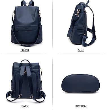 CHERUTY Women Backpack Purse PU Leather Anti-theft Casual Shoulder Bag Fashion Ladies Satchel Bags