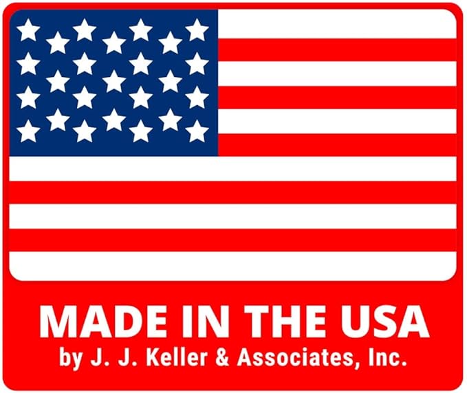 Class 8 Corrosive Placard, Worded, 10.75" x 10.75" Removable Self Adhesive Economy Vinyl for Short-Term Applications, DOT Hazmat Compliant, 25 Pack, J. J. Keller Associates, Inc.