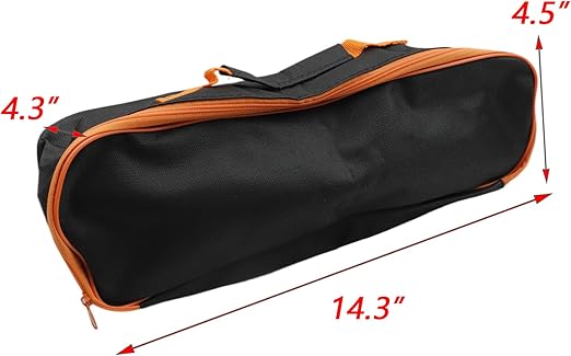 Dnyta Canvas Tool Bags Multiple Tool Bags with Zipper Small Metal Tool Bag for Multi-Tool Storage (Small)