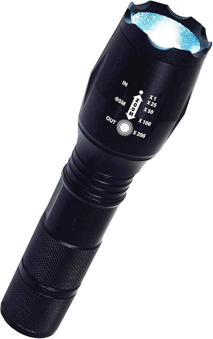 Atomic Beam LED Flashlight Original by BulbHead, 5 Beam Modes, Tactical Light Bright Flashlight (1 Pack)