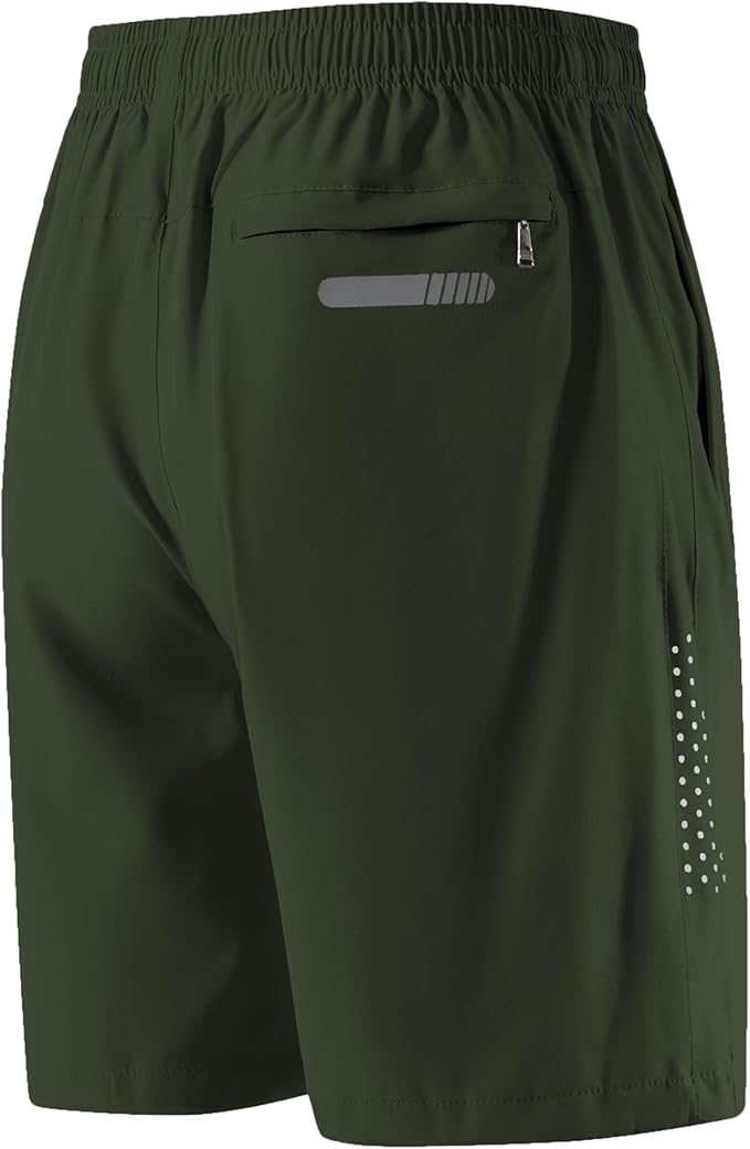 FoxQ Mens Quick Dry Athletic Running Shorts with Pockets Lightweight Workout Shorts for Sports Gym Basketball Hiking