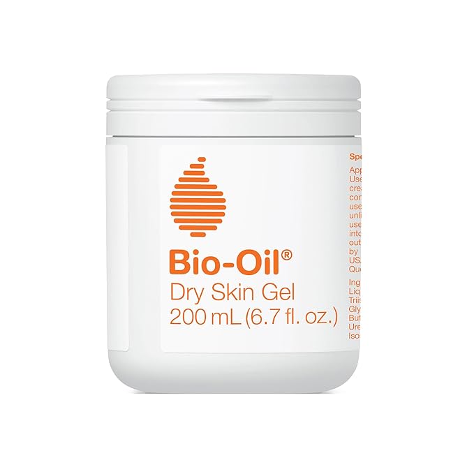 Bio-Oil Dry Skin Gel, Face and Body Moisturizer, Fast Absorbing Hydration, with Soothing Emollients and Vitamin B3, Non-Comedogenic, 6.7 Oz