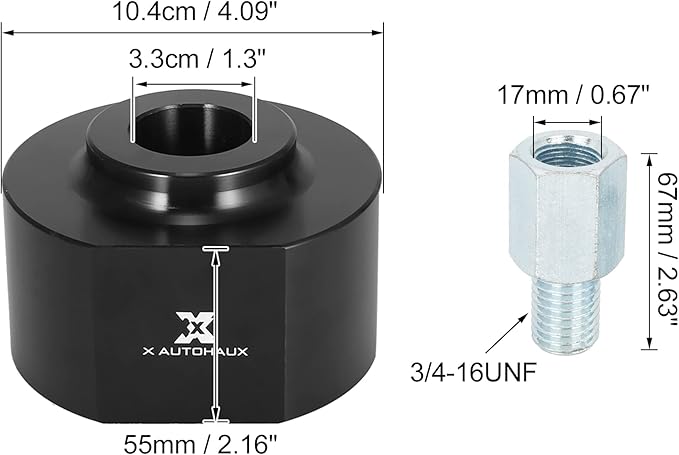 X AUTOHAUX 2.5 Inch Front Suspension Spring Strut Spacer Leveling Lift Kit for Ford F150 2WD 1981-1996 for Ford F-250 F-350 Super Duty 2WD 1999-2020