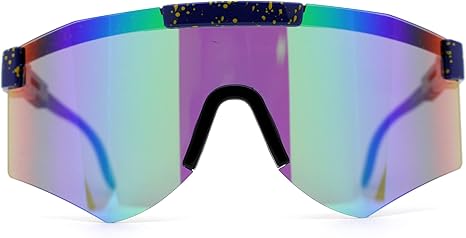 Futuristic Adjustable Arms Cyberpunk Monoblock Shield Sunglasses