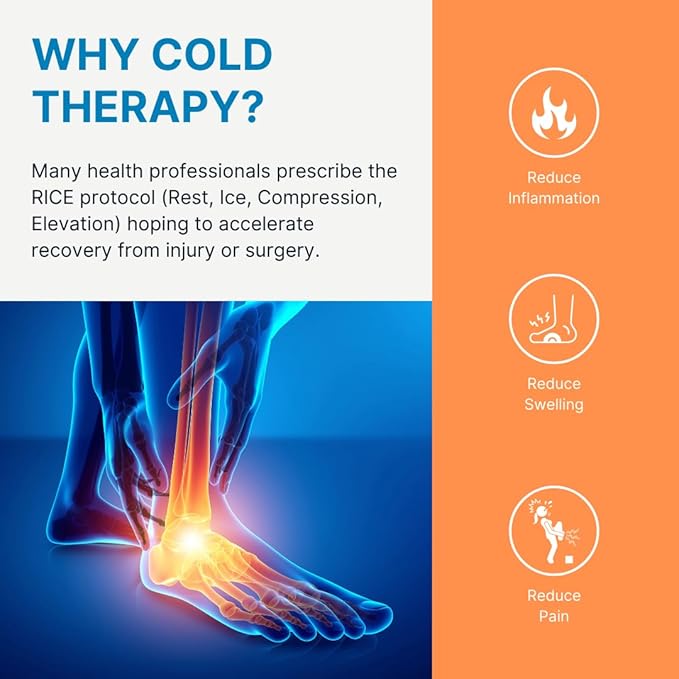 NatraCure Replacement Gel Packs for Cold Therapy Socks - (4-Piece Set) Extra Gel Ice Packs Reusable, Compresses for Injuries, Flexible Ice Packs Reusable, Small Ice Packs, Thin Ice Packs - GP23-24