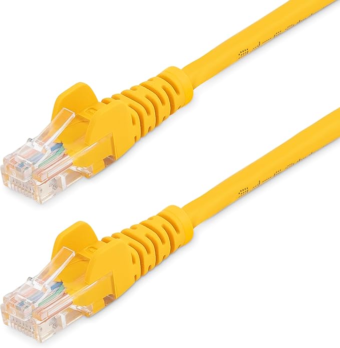 StarTech.com Cat5e Patch Cable with Snagless RJ45 Connectors - 6 ft, Yellow (45PATCH6YL)