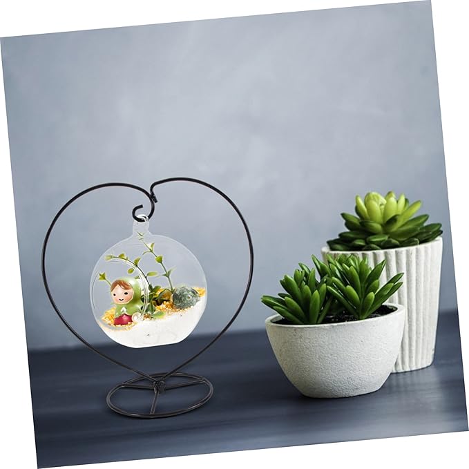 Eco Bottle Hanger Iron Bracket Flowerpot Rack Display Stand Holder for Home and Office