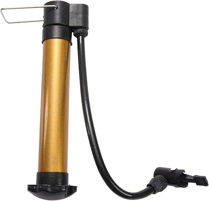 Portable Mini Bicycle Pump High Pressure Cycling Hand Air Pump Ball Tire Inflator Mountain Bike Pump, metal plastic