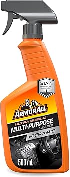 Armor All Ultra Shield Plus Ceramic Multi-Purpose Car Interior Cleaner 500ml Ceramic Formula and Stain Resistant Technology Keeps Your Car's Surfaces Clean Longer Optimal for Car Preparation