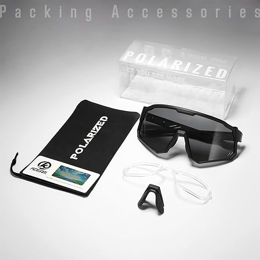 Sports Polarized Sunglasses Men Women,UV400 Cycling Glasses Windproof Goggles for Driving Running Golf Eyewear