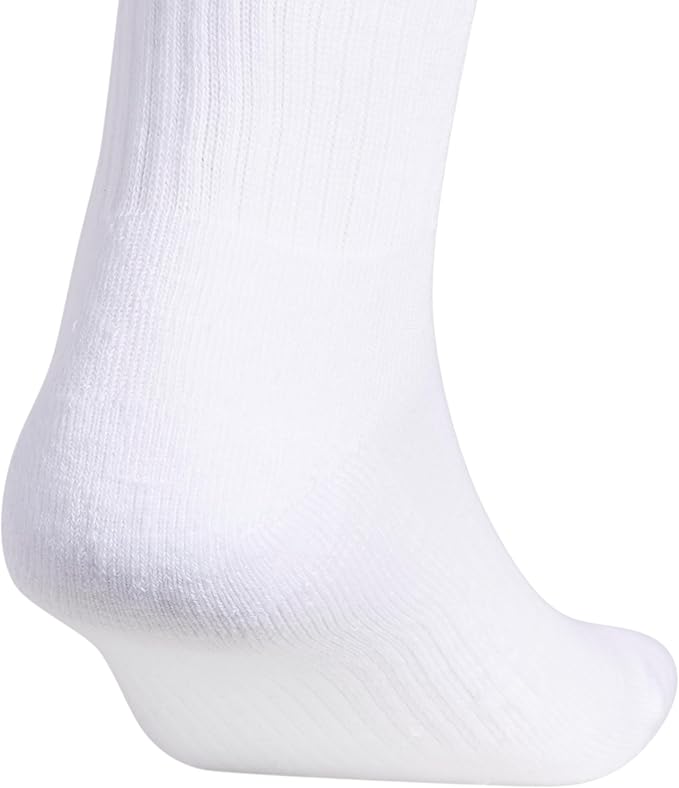 adidas Men's Athletic Cushioned 6-Pack Crew, Cushioned Crew Socks with Arch Compression for a Secure Fit