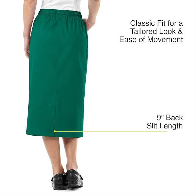 WonderWink Women's Wonderwork Pull-on Cargo Scrub Skirt