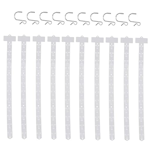 10 Pieces Hanging Merchandise Strips Retail Hanging Holder Supermarket Shelf