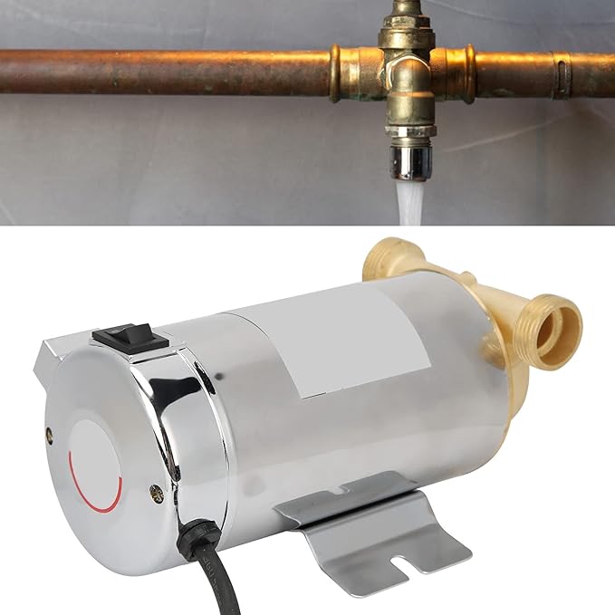 WG-100 Booster Pump, Small Automatic Water Pressure Booster Pump, Power Water Pumps, Used in Shower Room or Garden, 100W(US Plug 110V)