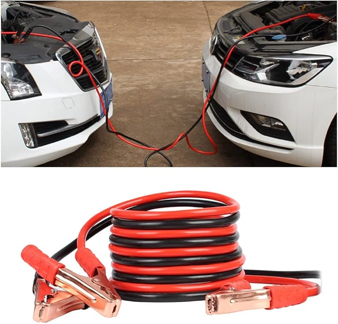 67" 150A Heavy Battery Duty Jumper Cables - Alligator Clips Electrical Battery Clamps for Emergency Roadside Assistance - Universal Jumper Cables for Car Truck Van Bus