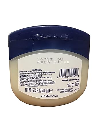 Vaseline Pure Petroleum Jelly, Original 15.22 Oz - 450 ml