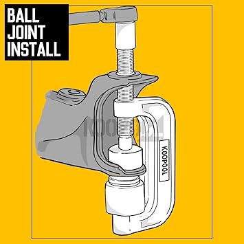 Ball Joint Press U Joint Removal Tool Kit, Universal 4x4 Adapters Compatible with Cars, Trucks, SUVs, 10PCS