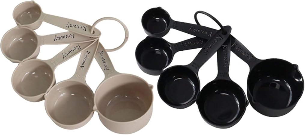 TULTU Personalized Customized 5-Piece Measuring Cup Spoon Set Professional Plastic Measuring Cup Multi-Purpose Coffee Spoon Children's Milk Powder Spoon Suitable for Every Family