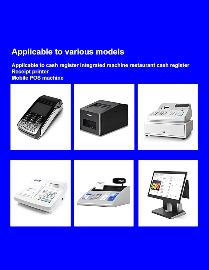 2 1/4" x 13' Thermal Paper Cash Register POS Receipt Paper Credit Card Paper 2 Roll 3000LABELS DIRECT
