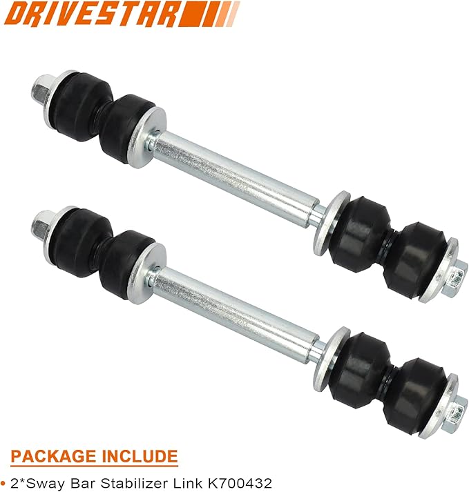 DRIVESTAR K700432 2PCS Stabilizer Bar Links, for Chevrolet AvalancheSilverado 1500 Suburban 1500 Tahoe, for Cadillac EscaladeEscalade ESVEscalade EXT, for GMC Sierra 1500 Yukon