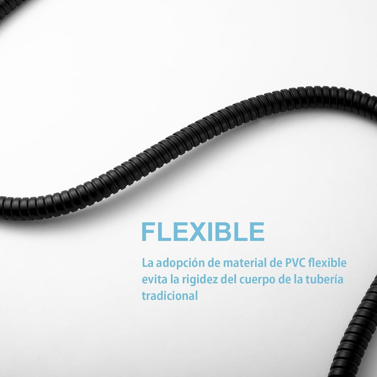 OFFO Shower Hose, Kink Free Stainless Steel Shower Hose Attachment Electroplating Handheld Shower Head Hose Flex Hoses Extension with Brass Insert & Nut for Pet Bathing Cleaning 60 in, Matte Black