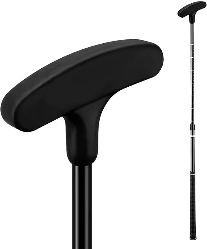 PGM Adjustable Two-Way Golf Putter for Men, Women, and Juniors - Ambidextrous Golf Club with Adjustable Height (54cm - 92cm) and TPR Anti-Slip Grip, Black/Red/Blue, Available in 1, 2, or 3 Pieces