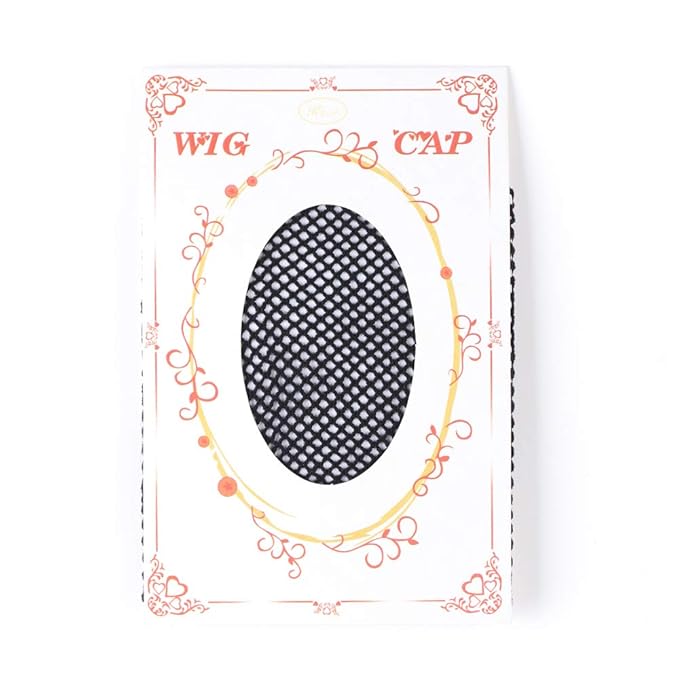 1 Pack Dreamlover Black Wig Caps with Thick and Strong Nylon Thread, Durable Mesh Net Fishnet Wig Cap with Close Dome, Perfect for Mermaid Makeup (Black)