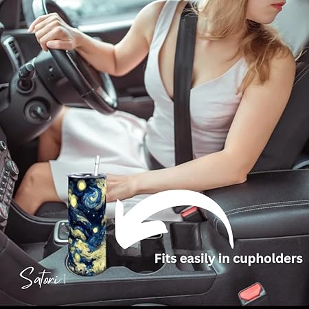 20 OZ Sublimation Skinny Tumbler with Lid, Straw, Vacuum Insulated Double Wall, White Stainless Steel, 1 pack, single