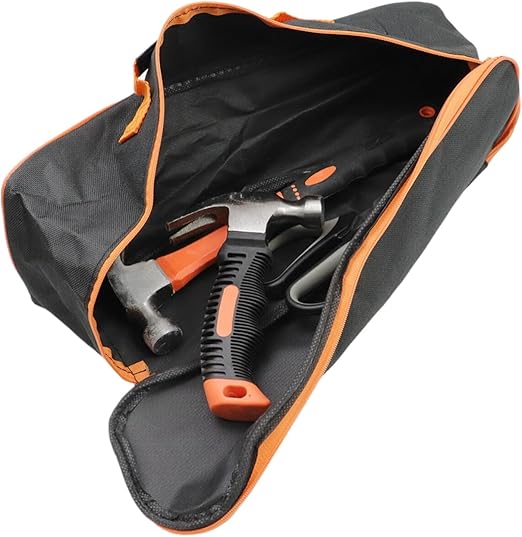 Dnyta Canvas Tool Bags Multiple Tool Bags with Zipper Small Metal Tool Bag for Multi-Tool Storage (Small)