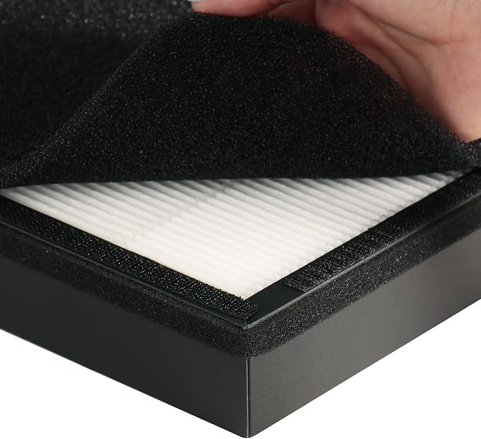 2-Pack Aerio-300 Replacement HEPA Filter Compatible with Zigma Aerio-300 Purifier, 2 High-Efficiency HEPA Filters 2 Carbon Pre-Filters