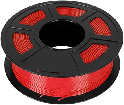 3D Printer Filament for Quality Printing Supplies Neatly Wound 1 Kg Spool, red, as described