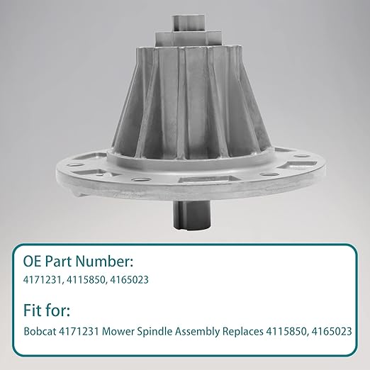 HQPASFY Lawn Mower Spindle Assembly with Bearings Compatible with Bobcat 4171231 Mower Spindle Assy Replaces 4115850, 4165023