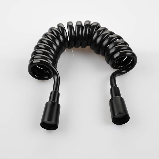 Shower Head Hose Extra Long Plastic 3m Flexible Bathroom Coil Hose Black, FHA017G