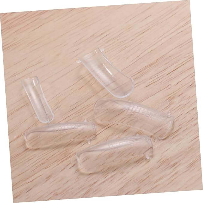 Didiseaon 100Pcs Clear Full Cover Nail Tips Artificial False Nail Tips for Gel Extensions for Nail Salons and DIY Nail Art Ideal for Professional and Home Use