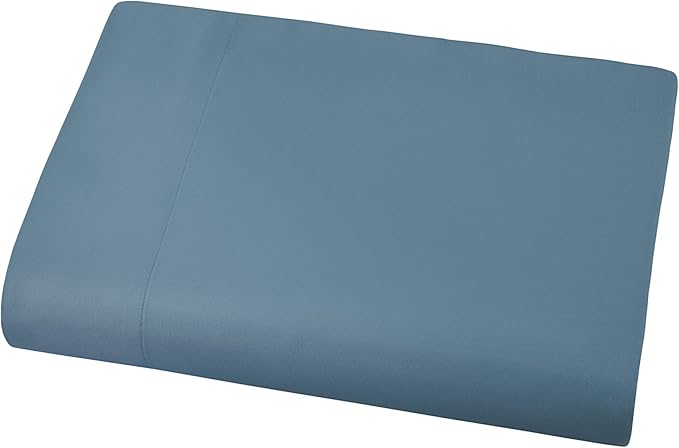Southshore Fine Living, Inc. King Flat Sheets Only, Oversized Flat Sheet, 132" x 110" Hotel Quality Bedding, CaliforniaKing Top Sheet Stays Tucked on Toppers, Pillow Tops - Coronet Blue Sheets