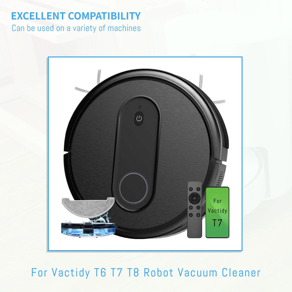 3400mAh Replacement Vacuum Battery Compatible with Vactidy T6 T7 T8 LS001-02 Robot Vacuum Cleaner with Tools 11.1V