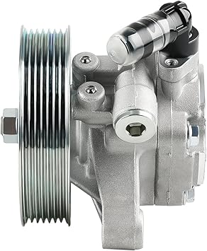 Power Steering Pump with Pulley Compatible with Honda CR-V 2.4L 2002 2005 to 2011, Acura RSX 2.0L 2002 to 2006, Acura TSX 2.4L 2006 to 2008, Honda Accord 2006 to 2007, Replacement for 21-5419