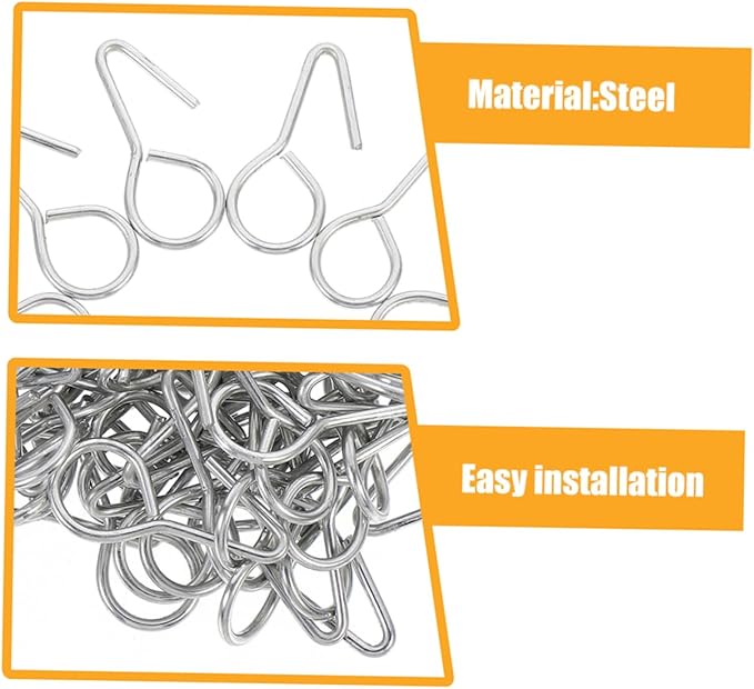 Enhance Car Seat Comfort 50pcs Metal S-Hook Seat Cover Installers Easy Fit