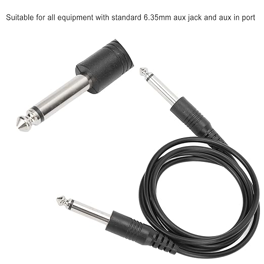 Guitar Cable 3.3ft,6.35mm Electric Instrument Cable,Straight to Straight Guitar Cord for Electric Guitar Bass Guitar Electric Mandolin,6.35mm Aux Jack and Aux in Port Devices