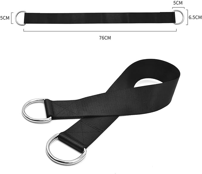 Leg Strengthening Belts Heavy Duty T-bar Straps 2pcs T Bar Row Wear Resistant Dumbbell for Multifunction Fitness Ropes Barbell