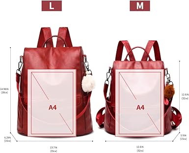 CHERUTY Women Backpack Purse PU Leather Anti-theft Casual Shoulder Bag Fashion Ladies Satchel Bags