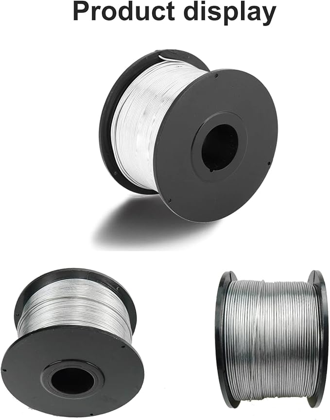 5 Rolls Stainless Steel Rebar Tie Coil, 132" 0.8mm 360FT, Automatic Rebar Tie Wire Twister