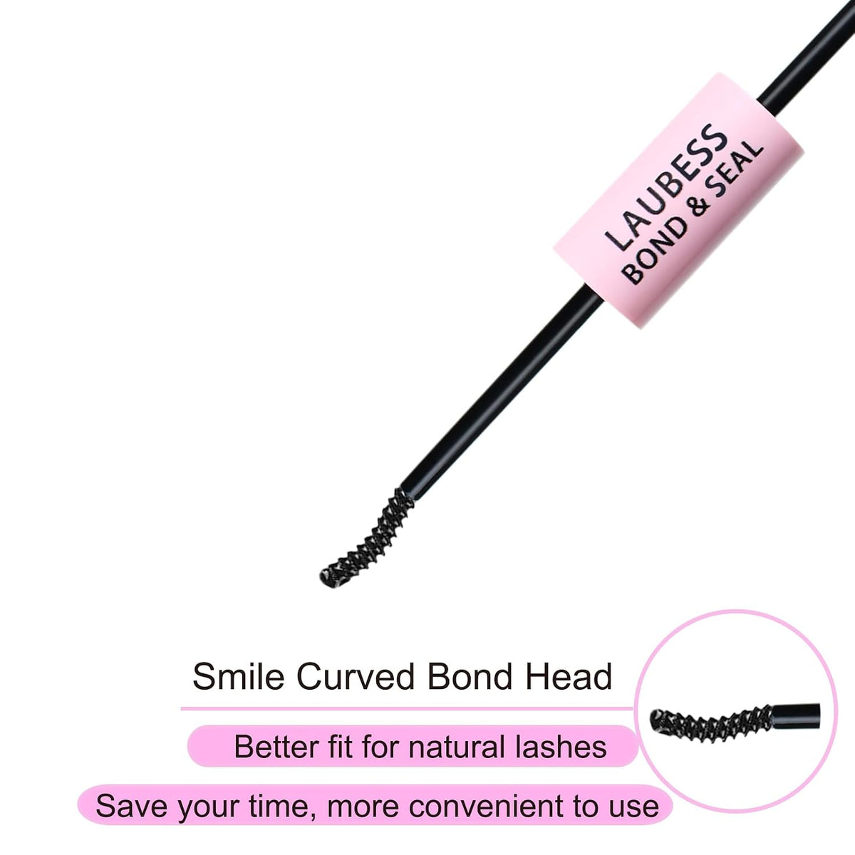 Lash Bond and Seal Mascara for Long Lasting Waterproof Eyelash Extensions - 5ml+5ml ( 0.34oz)