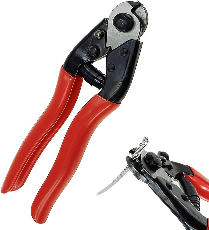 Cable Cutter Wire Cutter Heavy Duty up to 532" Stainless Steel Aircraft Wire rope for Decking Railing Fencing Bike Bicycle Brake Cutter DIY projects
