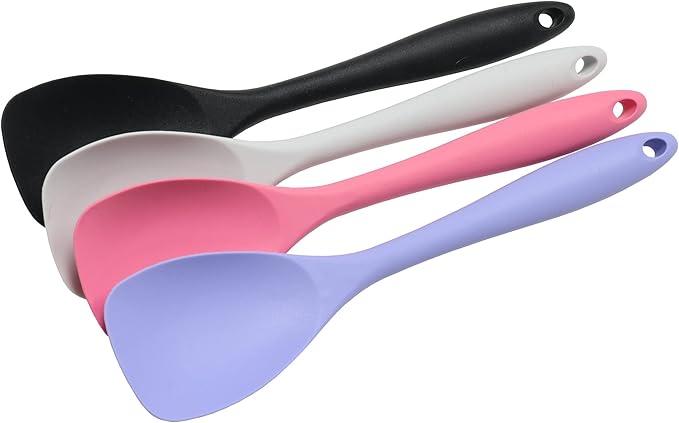 Chef Craft Premium Silicone Spoon Spatula, 11.5 inch, Gray