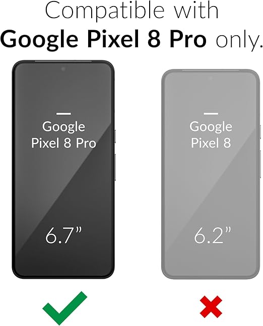 Crave Dual Guard for Google Pixel 8 Pro Case, Shockproof Protection Dual Layer Case for Google Pixel 8 Pro - Black