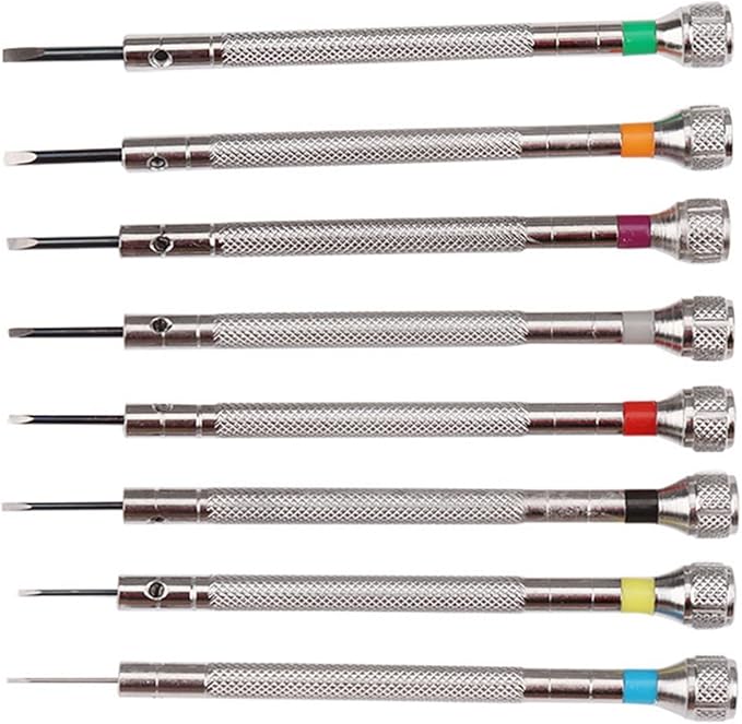 Precision Watchmakers Screwdrivers Watch Glasses Flat Blade Small Accessories Repair Screwer Tools(1.6mmFLAT)