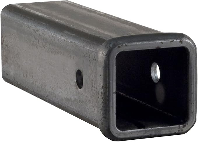 CURT 49510 2-12-Inch x 10-Inch Weld-On Raw Steel Trailer Hitch Receiver Tube, Black