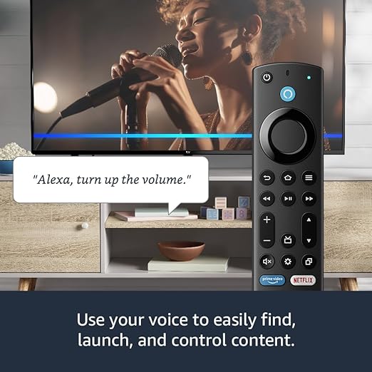Alexa Voice Remote Enhanced, requires compatible Fire TV Device